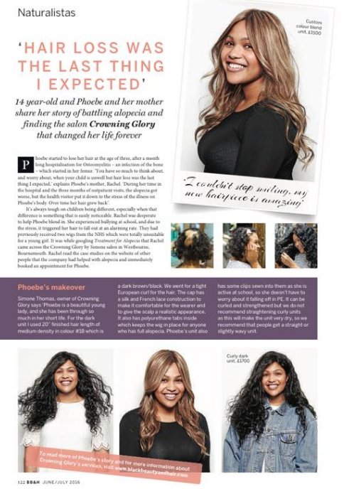 Simone Thomas Featured in Numerous Hair Industry Bibles