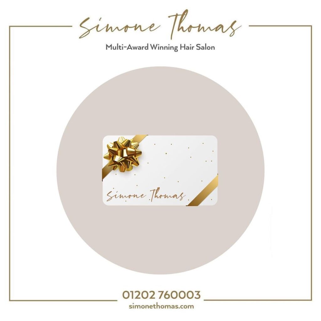 Simone Thomas Salon Gift Vouchers Bournemouth Hairdressers
